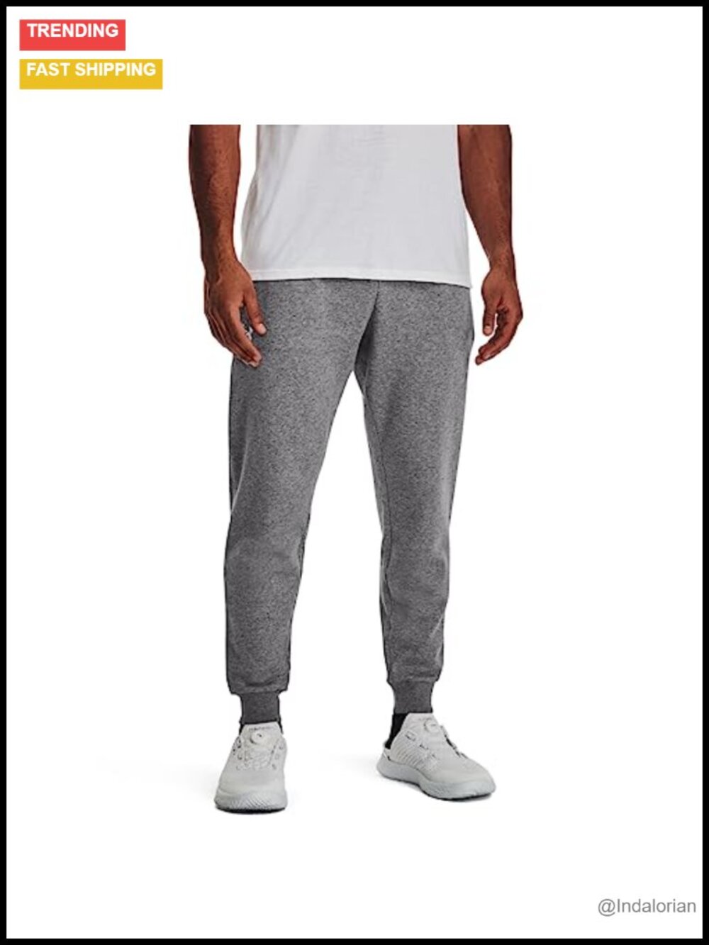 Men's Fleece Joggers Tapered Sweatpants with Pockets